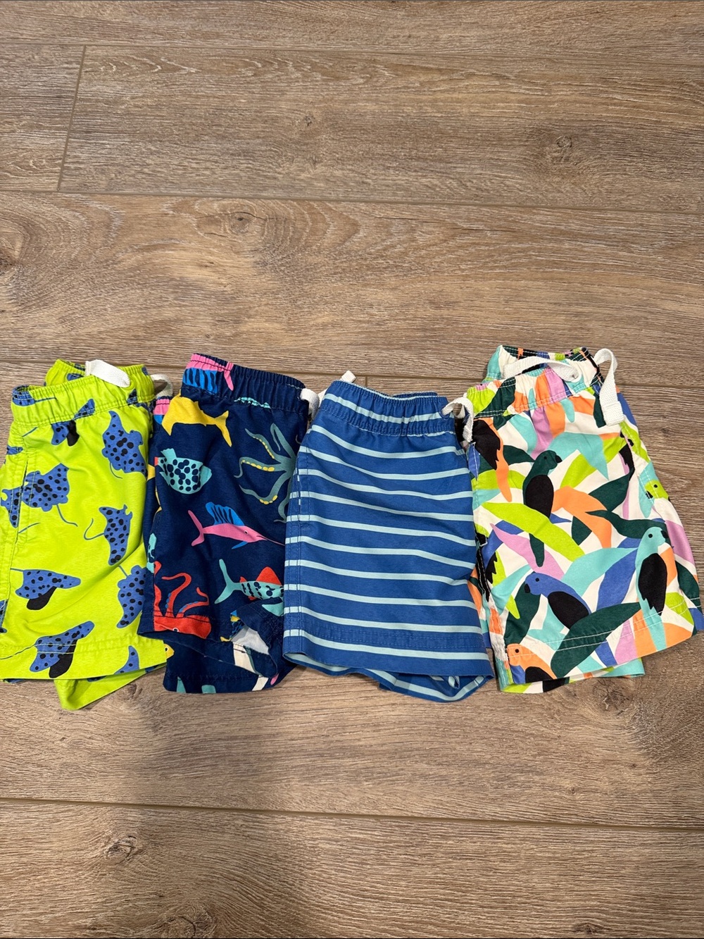Hanna Andersson Swim Trunks Set - Colorful Sea & Stripe Prints
